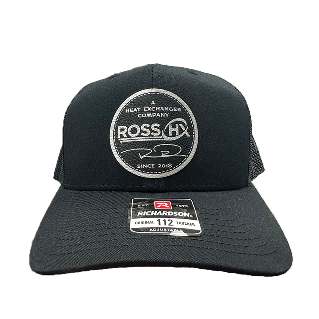 Black Round Signature Patch Hat