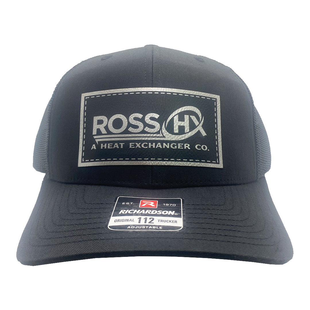 Black Leather Patch Hat