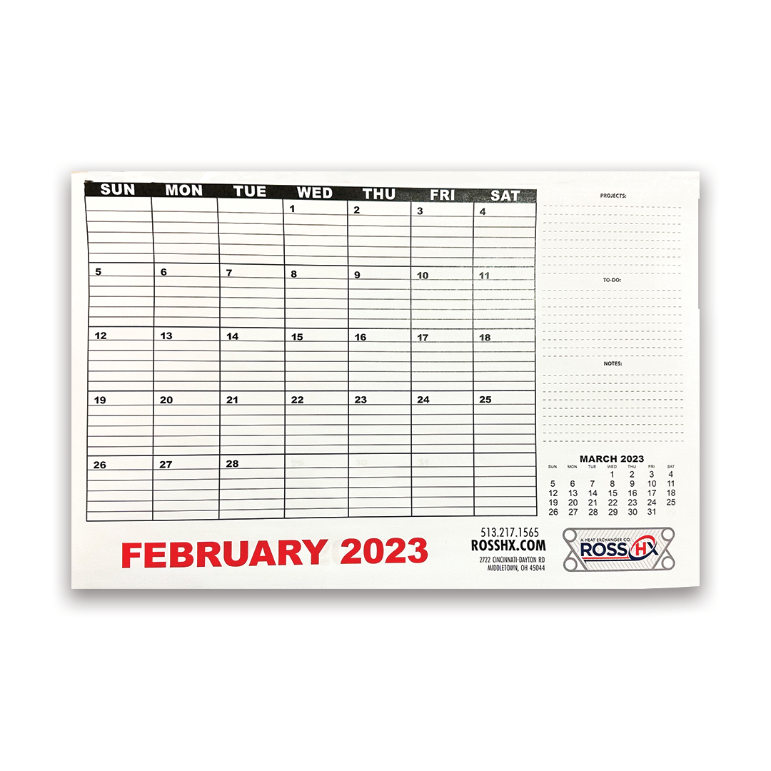 Ross HX Calendar